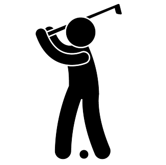 image of golfer swinging the club